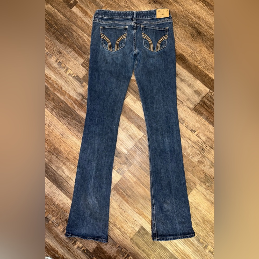 Hollister Women's Dark Blue Boot Cut Jeans